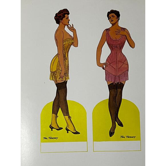 UNCUT Tom Tierney Gibson Girl Full Color Paper Dolls 1985 - Picture 3 of 4